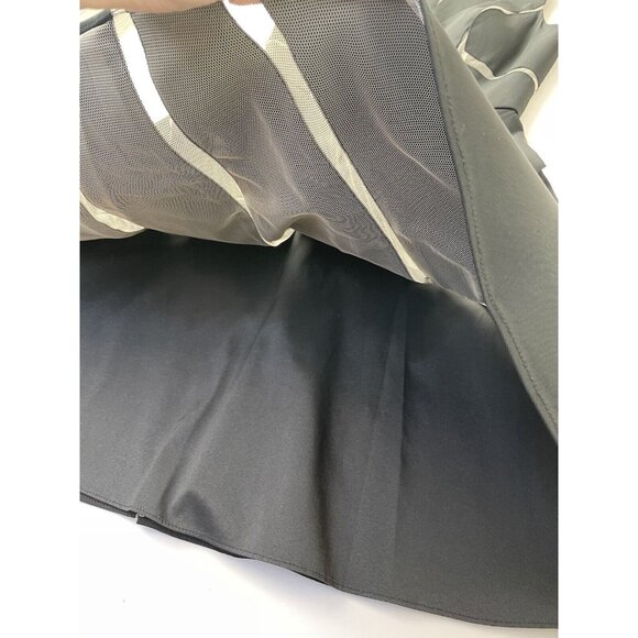 Aidan Mattox Boat Neck Sleeveless Zipper Back Twill & Mesh Dress 2 XS - Picture 6 of 13